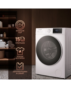 Купить Стиральная машина Weissgauff WMD 58411 Direct Drive Steam белый  в E-mobi
