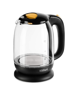 Купить Чайник электрический Kitfort KT-625-4 1.7 л желтый, черный в E-mobi