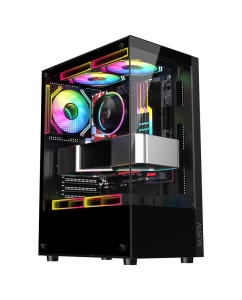 Купить Корпус компьютерный ALSEYE Spider-B (143373) черный в E-mobi