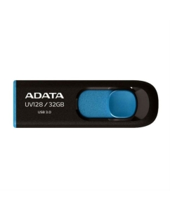 Купить Флешка ADATA UV128 64ГБ Blue/Black (AUV128-64G-RBE) в E-mobi