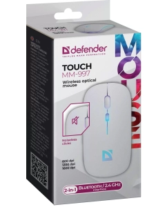 Купить Беспроводная мышь Defender TOUCH MM-997 белый  в E-mobi