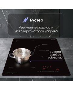 Купить Встраиваемая варочная панель индукционная Zigmund &amp; Shtain CI 49.4 B черный  в E-mobi