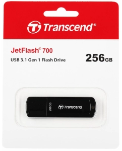 Купить Флешка TRANSCEND Jetflash 700 256 ГБ черный (MERL-1930812) в E-mobi