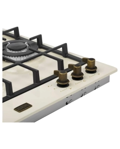 Купить Встраиваемая варочная панель газовая Korting HG 465 CTRB бежевый  в E-mobi