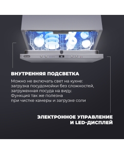 Купить Встраиваемая посудомоечная машина Delonghi DDW06F Basilia  в E-mobi