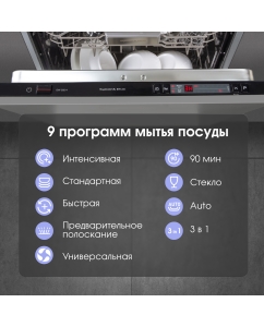 Купить Встраиваемая посудомоечная машина Zigmund &amp; Shtain DW 3024  в E-mobi