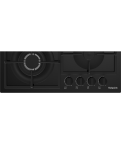 Купить Встраиваемая варочная панель газовая Hotpoint HG 62FA/BK черный  в E-mobi