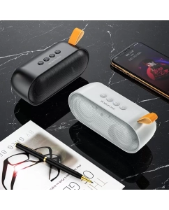 Купить Портативная колонка Borofone BR8 Broad Sound Sports BT 5.0, 3W, AUX/microSD (серая)  в E-mobi