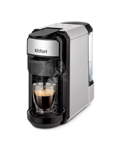 Купить Кофемашина капсульного типа Kitfort КТ-7192 черный, серый в E-mobi