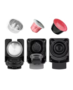 Купить Кофемашина капсульного типа Kitfort КТ-7192 черный, серый  в E-mobi