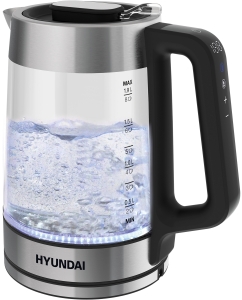 Купить Чайник электрический HYUNDAI HYK-G5607 1.7 л черный в E-mobi