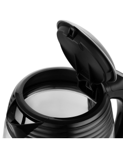 Купить Чайник электрический Kitfort КТ-6126 1.7 л черный, прозрачный, серебристый  в E-mobi