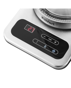 Купить Чайник электрический Kitfort KT-657 1.7 л прозрачный  в E-mobi