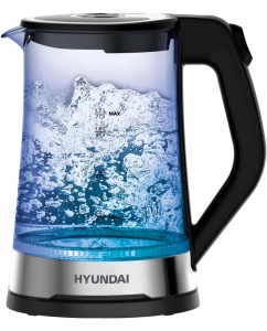 Купить Чайник электрический HYUNDAI HYK-G3401 1.7 л черный в E-mobi