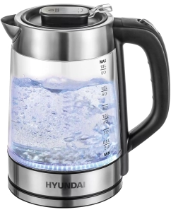 Купить Чайник электрический HYUNDAI HYK-G4015 1.7 л черный в E-mobi