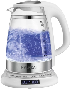 Купить Чайник электрический HYUNDAI HYK-G5507 1.7 л белый в E-mobi