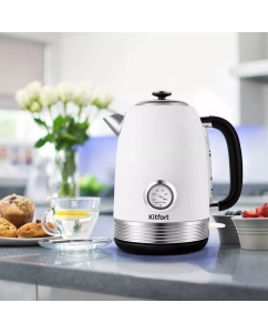 Купить Чайник электрический Kitfort КТ-6603 1.7 л белый  в E-mobi