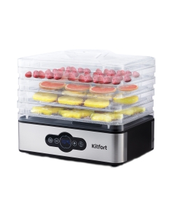 Купить Сушилка для овощей и фруктов Kitfort KT-1914 Black в E-mobi