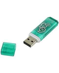 Купить Флешка SmartBuy Glossy 64ГБ Green (SB64GBGS-G)  в E-mobi