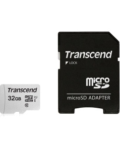 Купить Карта памяти Transcend microSDHC 32Gb Class10 (TS32GUSD300S-A) + adapter в E-mobi