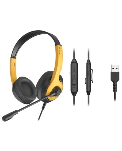 Купить Игровые наушники A4Tech Fstyler FH100U желтый, черный  в E-mobi