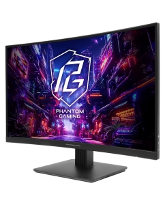 Купить 27&quot; Монитор ASRock Phantom Gaming PG27QRT1B черный 180Hz 2560x1440 VA  в E-mobi