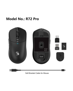 Купить Беспроводная мышь A4Tech Bloody R72 Pro черный (R72 PRO)  в E-mobi