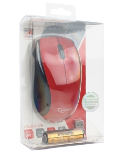 Купить Беспроводная мышь Gembird MUSW-320-R Red/Black  в E-mobi