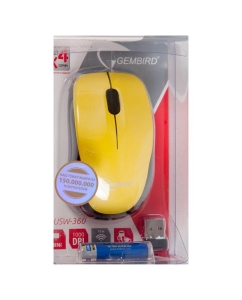 Купить Беспроводная мышь Gembird MUSW-360-LM желтый в E-mobi