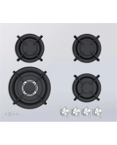 Купить Встраиваемая варочная панель газовая ZUGEL ZGH603W белый в E-mobi