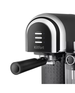 Купить Рожковая кофеварка KitFort КТ-7112 черный  в E-mobi
