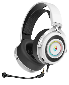 Купить Игровые наушники A4Tech черный (G535 (BLACK+WHITE) USB) в E-mobi