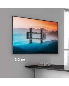 Купить Кронштейн для телевизора настенный 37&quot;-70&quot; FME-64 фиксированный, до 55 кг, чёрный  в E-mobi