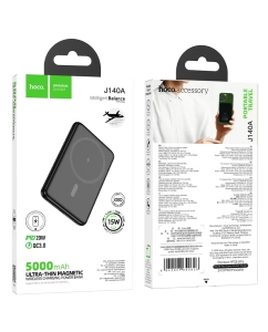 Купить Внешний аккумулятор Hoco j140A 5000 мА/ч для наушников, черный  в E-mobi