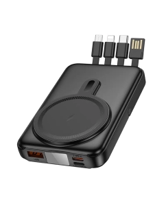 Купить Внешний аккумулятор Hoco J135 10000 мА/ч для наушников, для планшетов, черный в E-mobi