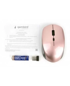 Купить Беспроводная мышь Gembird MUSW-250-3 Pink  в E-mobi