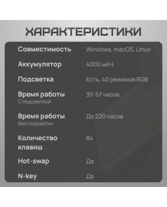 Купить Беспроводная клавиатура Nuphy AIR75v2 Lunar Gray Brown  в E-mobi