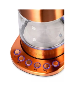 Купить Чайник электрический Kitfort KT-6658 1 л коричневый  в E-mobi