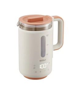 Купить Чайник электрический Kitfort КТ-6695 1.3 л бежевый; оранжевый в E-mobi