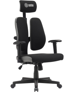 Купить Кресло Cactus CS-CHR-MC03-BKGY черный/серый в E-mobi