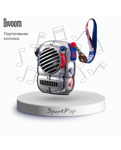Купить Портативная колонка Divoom Spark Pop Blue в E-mobi