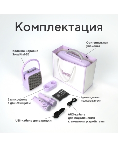 Купить Портативная колонка Divoom SongBird-SE Purple  в E-mobi