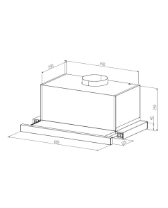 Купить Вытяжка встраиваемая ZUGEL ZHT652GX серебристый, черный  в E-mobi