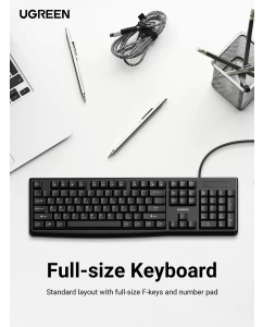 Купить Проводная клавиатура uGreen KU003 Black  в E-mobi