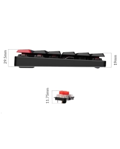 Купить Проводная/беспроводная клавиатура Keychron K17 Pro черный (K17P-H2)  в E-mobi