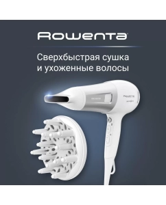 Купить Фен Rowenta CV5930F0 2100 Вт белый, серебристый в E-mobi