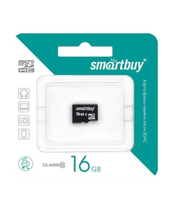 Купить Карта памяти SmartBuy Micro SDHC SB16GBSDCL10-01 16GB в E-mobi
