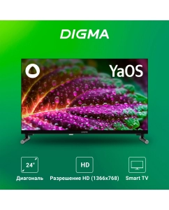 Купить Телевизор DIGMA DM-LED24SBB32, 24&quot;(61 см), HD  в E-mobi