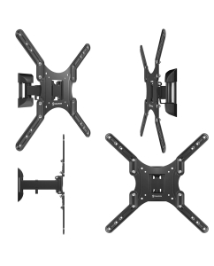 Купить Кронштейн для телевизора 26"-65" ONKRON NP44 наклонно-поворотный, до 35 кг, чёрный  в E-mobi