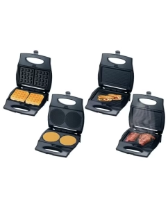Купить Электровафельница Centek CT-1450 Black Silver/Black  в E-mobi